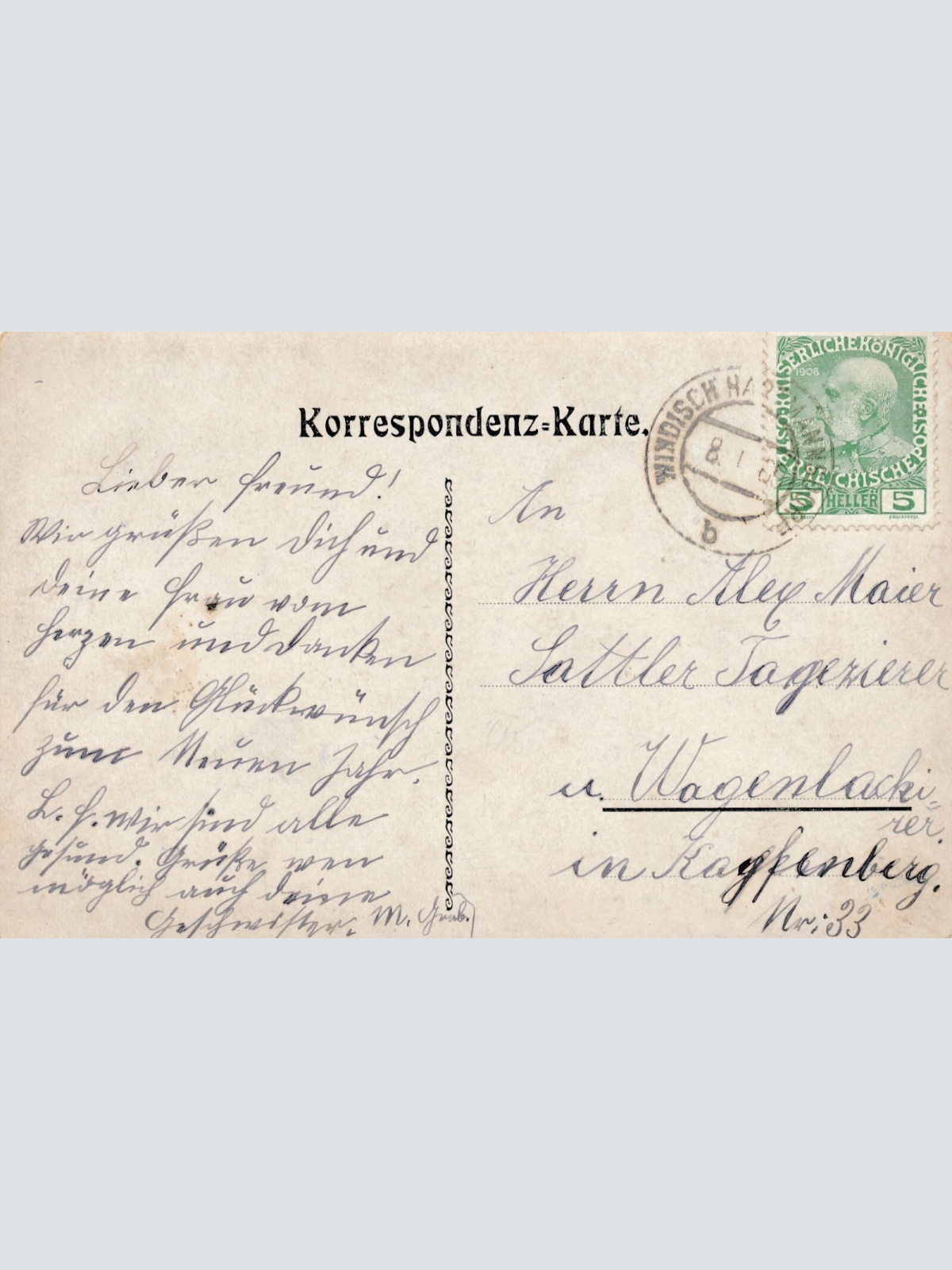 AK aus Wengen mit Jungfrau Schweiz Ansichtskarte (9673)