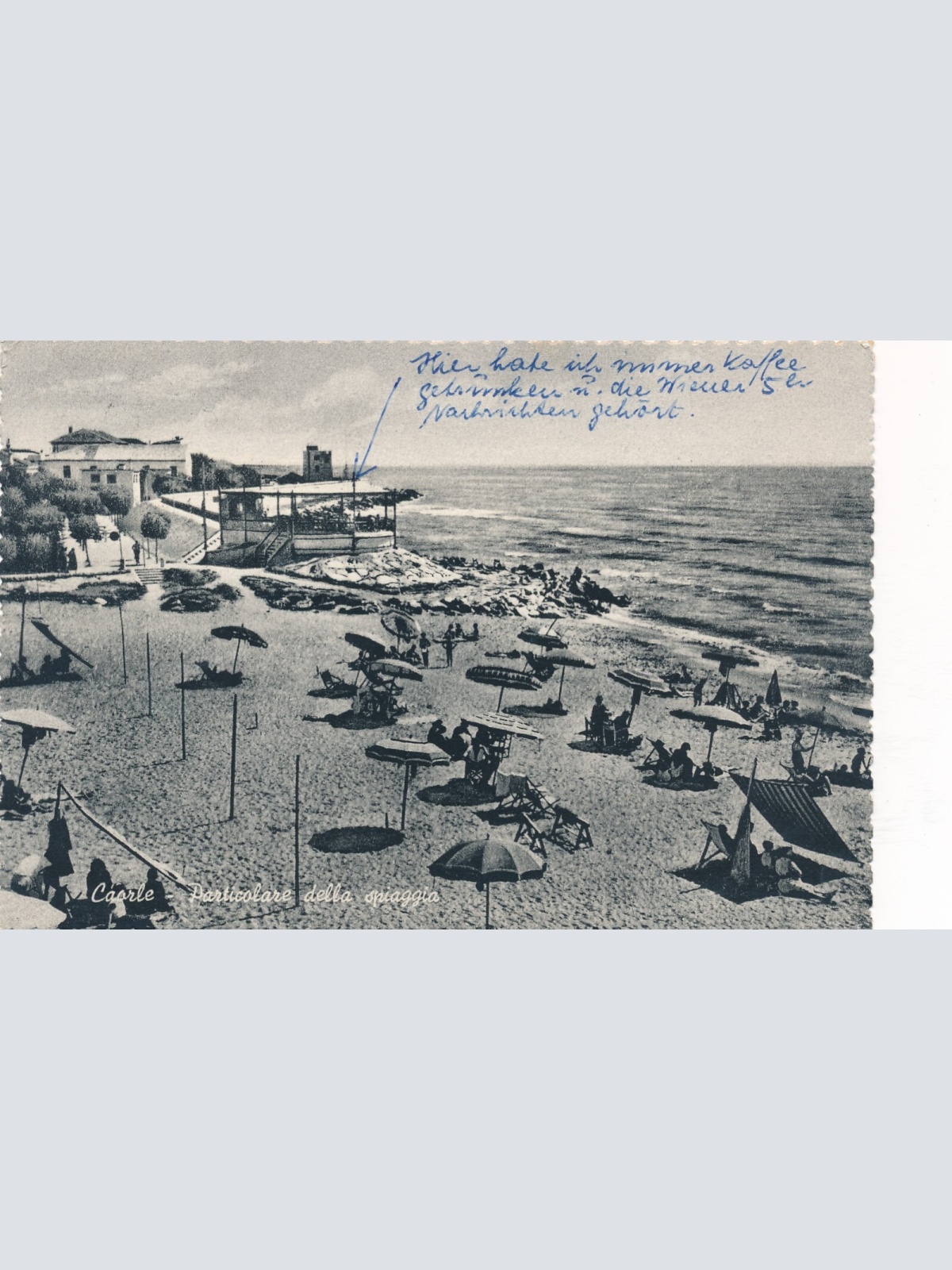 AK aus Caorle Particolare della spiaggia Italien Ansichtskarte (9663)