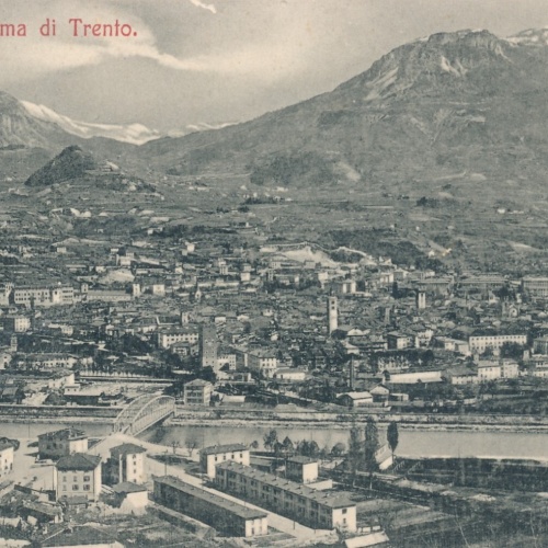 AK aus Trento Panorama Italien Ansichtskarte (9655)