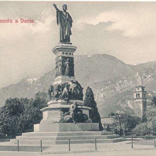 AK aus Trento Monumento a Dante Italien Ansichtskarte (9657)