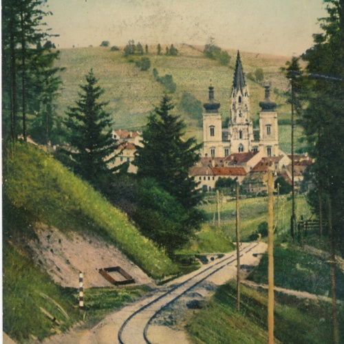 AK aus Mariazell mit Mariazeller Bahn Niederösterreich Ansichtskarte (10255)