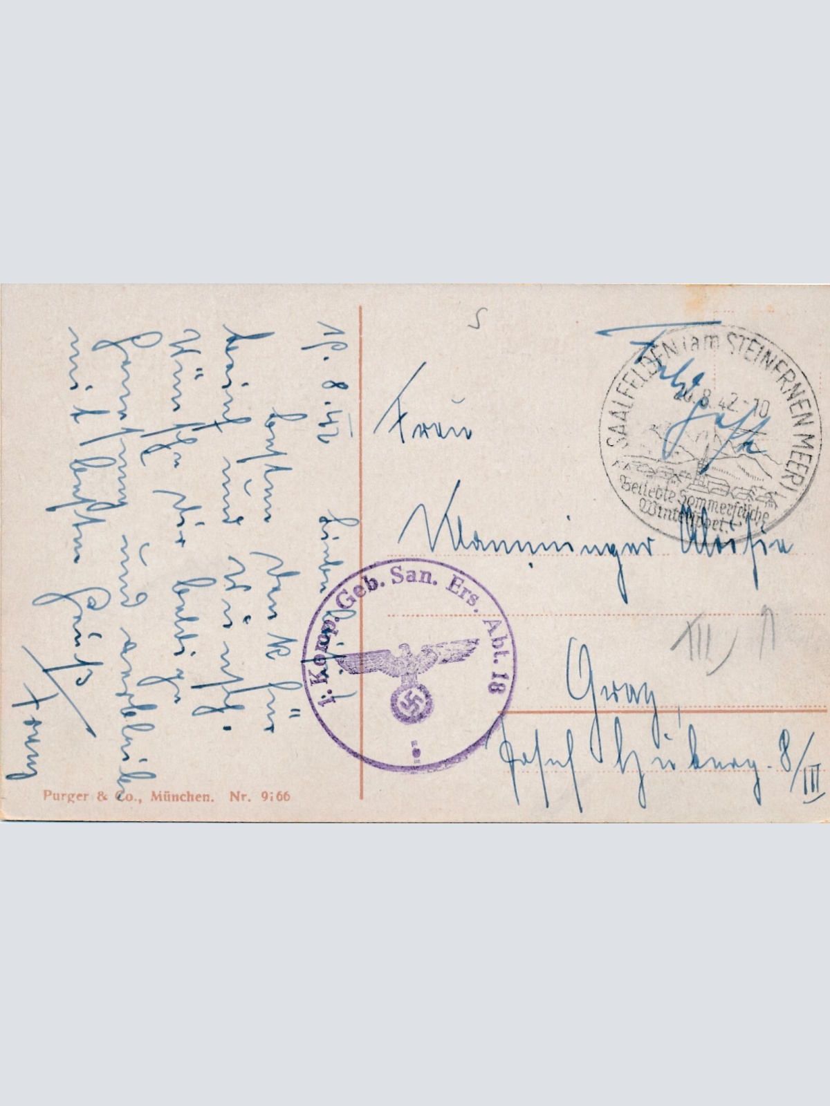 AK aus Saalfeden Salzburg Ansichtskarte (9692)