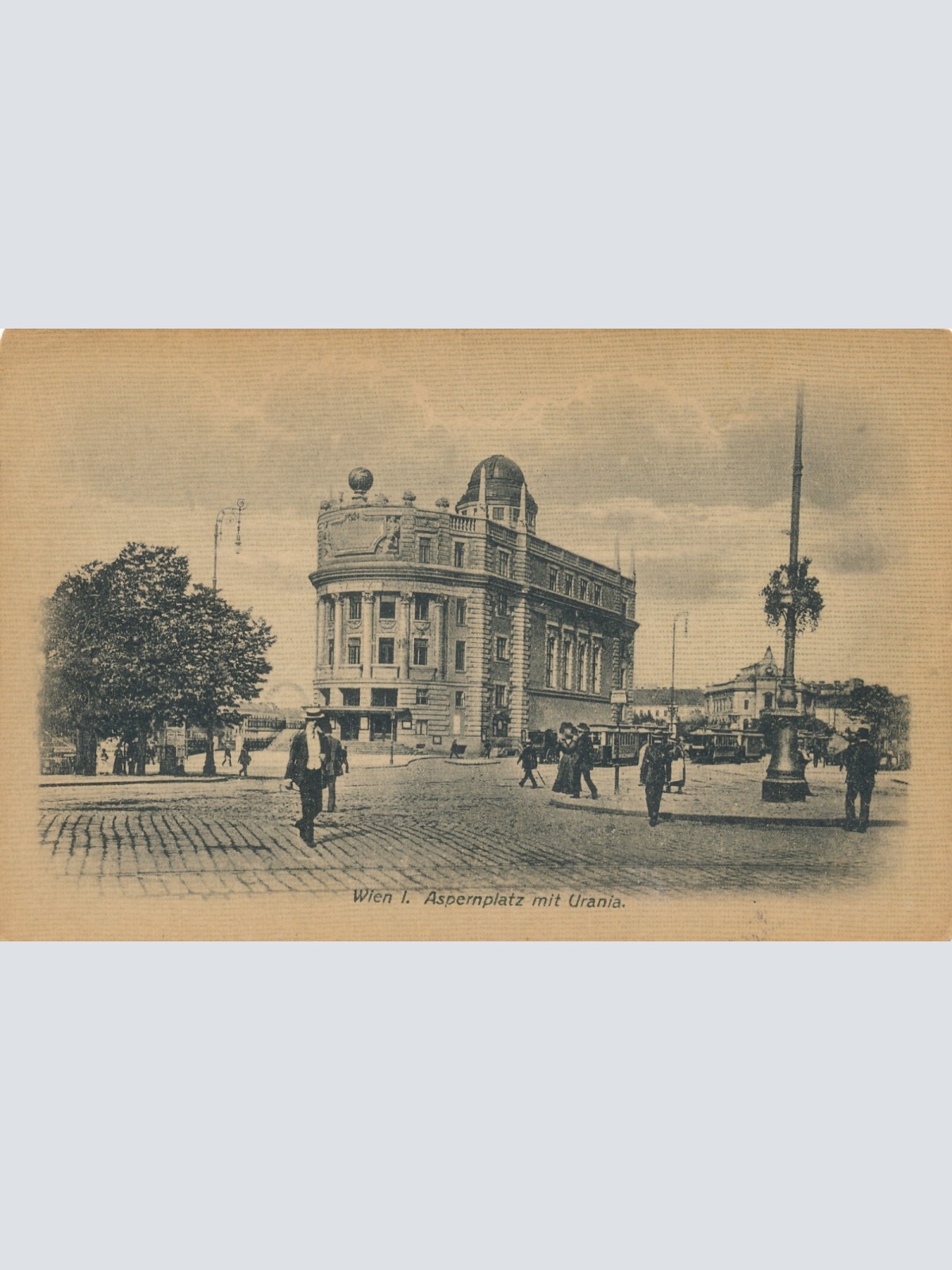 AK aus Wien Aspernplatz mit Urania Ansichtskarte (10259)