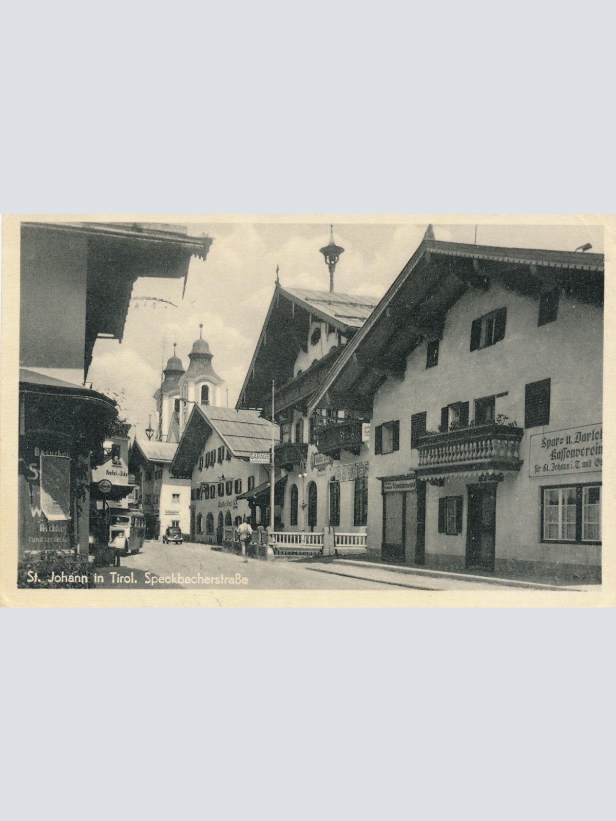 AK aus St.Johann Speckbacherstraße Tirol Ansichtskarte (10262)