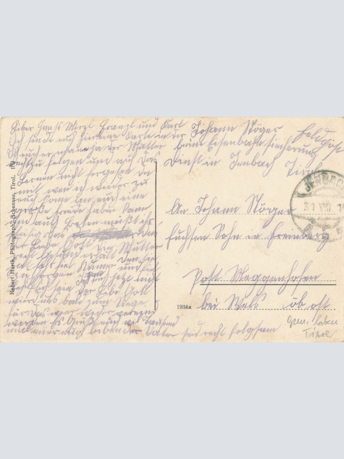 AK aus Pertisau am Achensee mit Dampfer Tirol Ansichtskarte (10263)