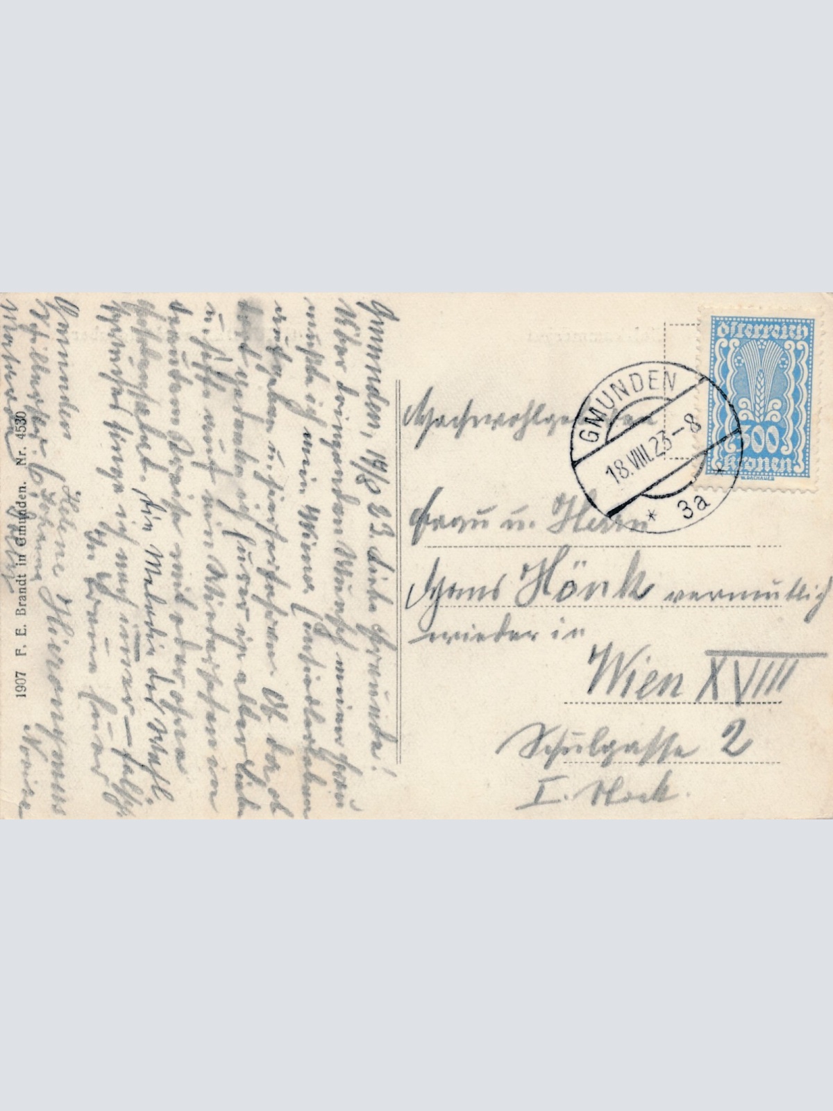 AK aus Gmunden vom Moosberg Oberösterreich Ansichtskarte (9617)