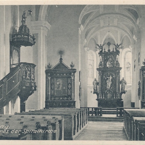 AK aus Eferding Kircheninneres Oberösterreich Ansichtskarte (10298)