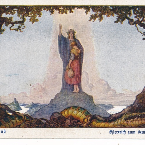 Motiv - Karte der Anschluss Österreich und Deutsches Reich (10208)