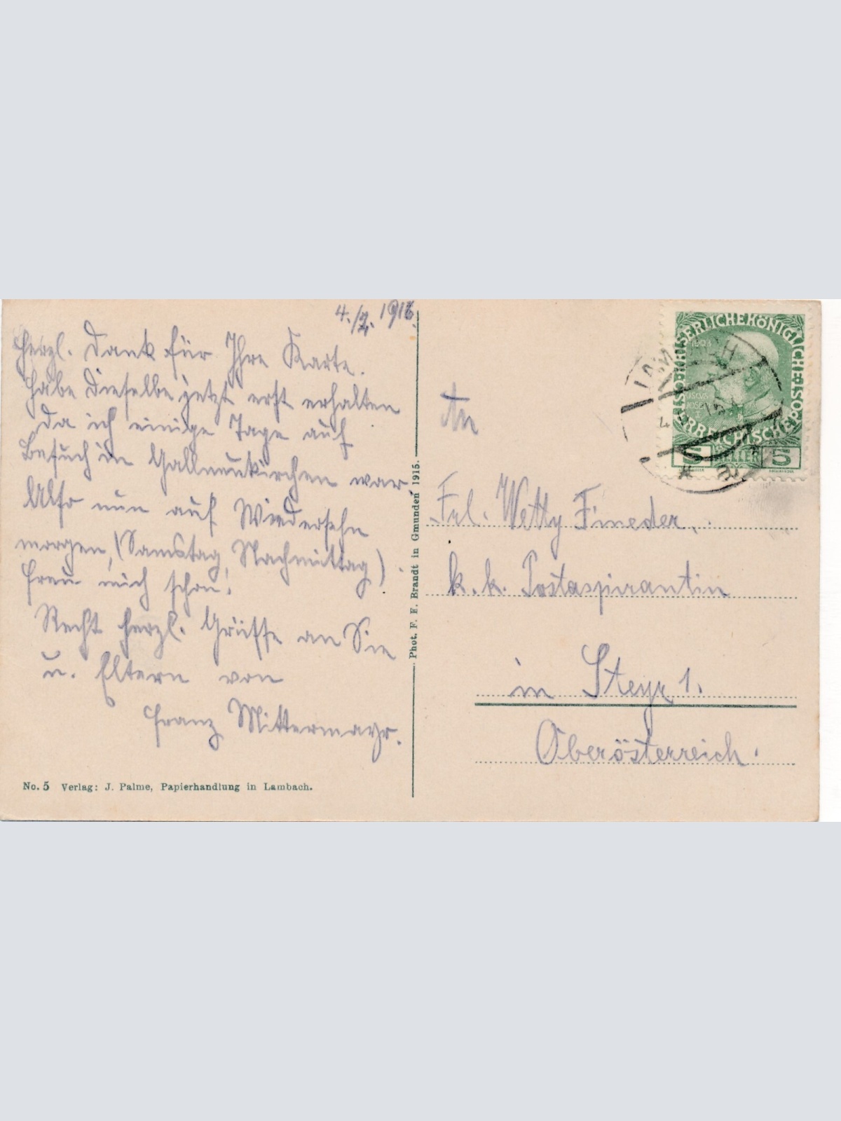 AK aus Lambach Oberösterreich Ansichtskarte (9631)