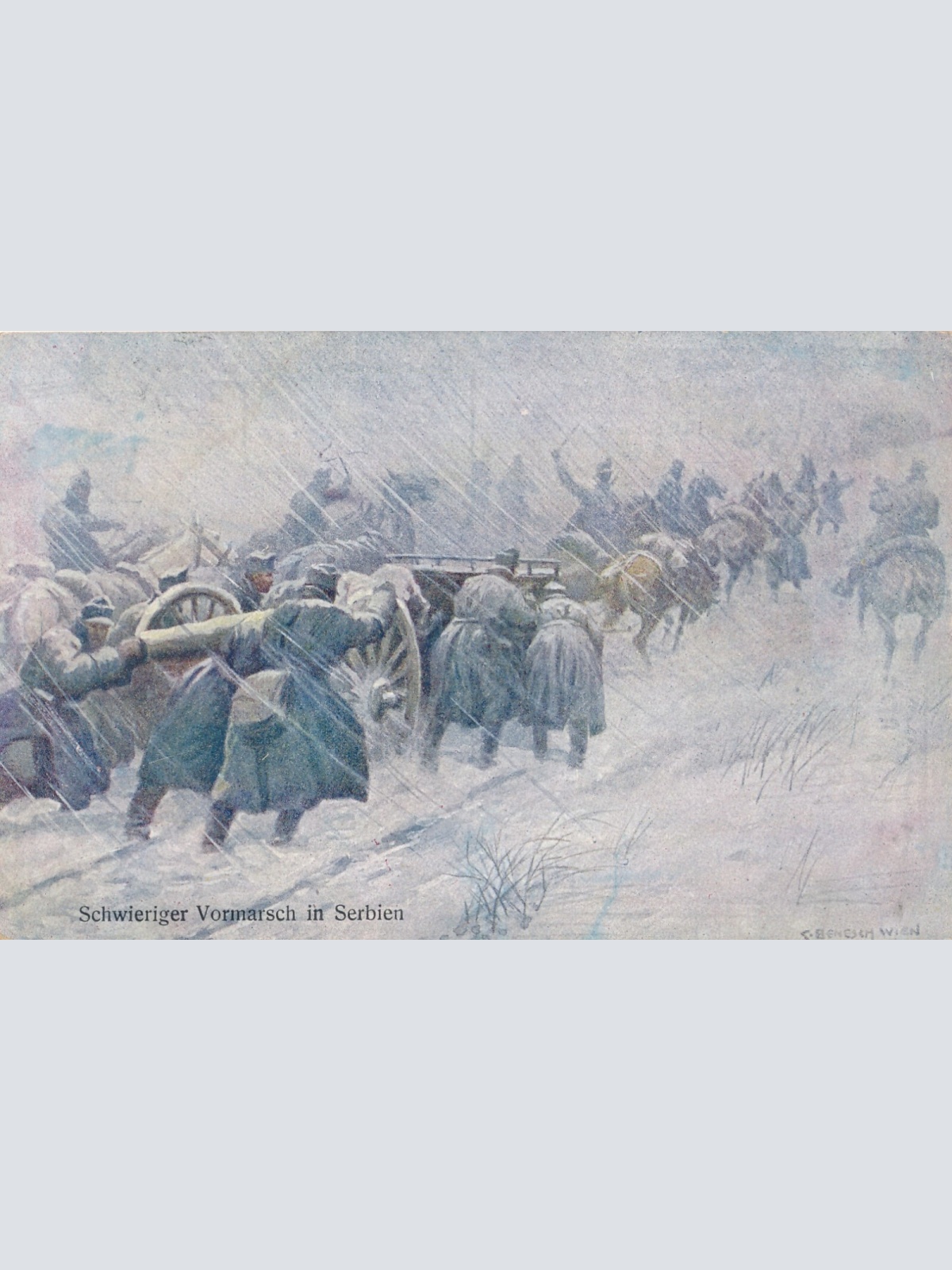 AK schwieriger Vormarsch in Serbien (10240)