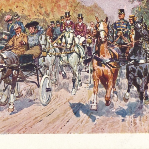 AK Kutschen Rennen (10246)