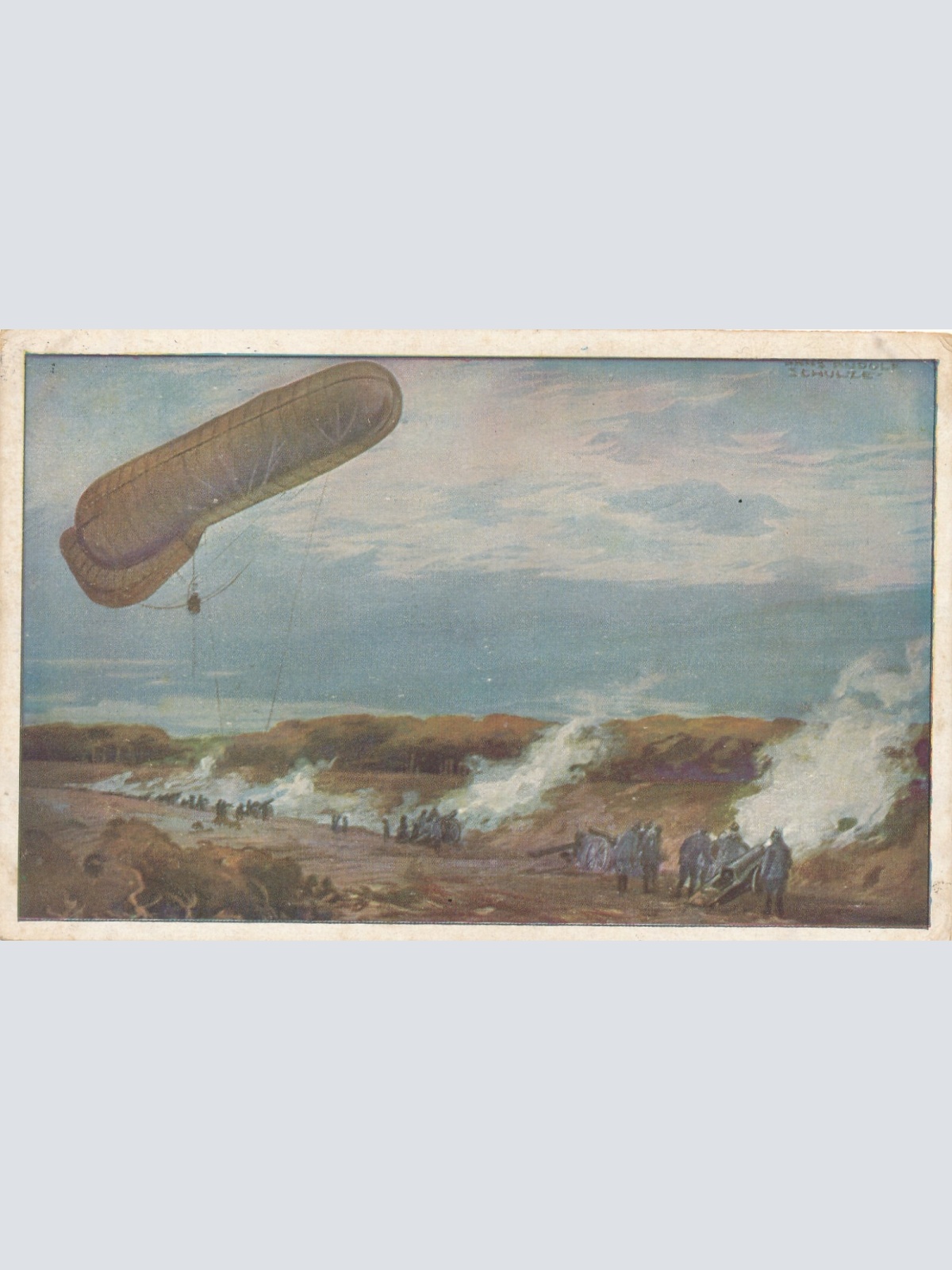 AK Zeppelin über dem Schlachtfeld (10224)