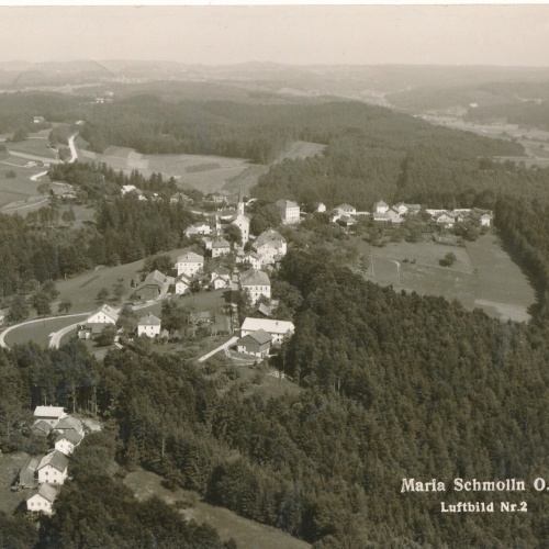 AK, Maria Schmolln, Luftbild Nr. 2, Oberösterreich (S2441)