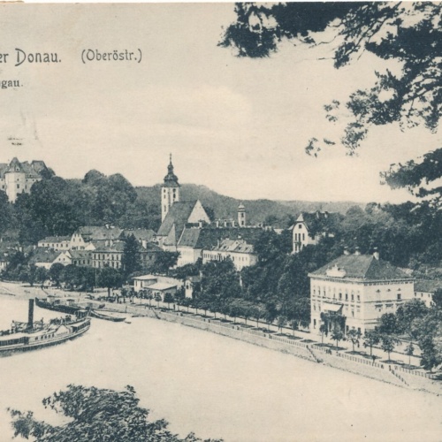 AK aus Grein a. Donau Oberösterreich (J96)