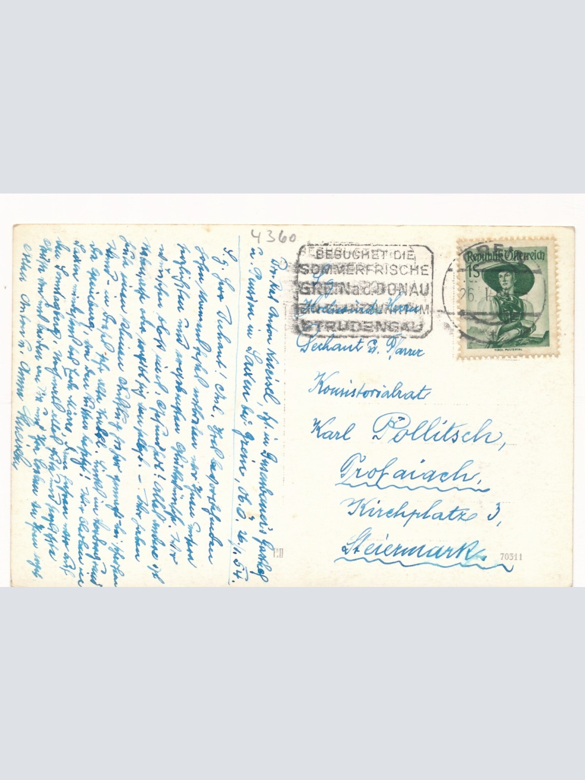 AK aus Grein a. Donau Oberösterreich (J97)