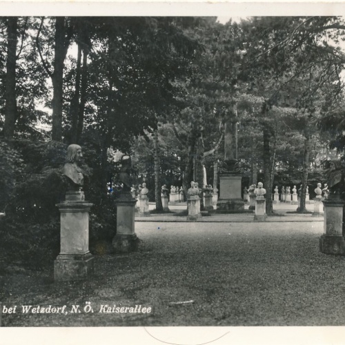 AK Heldenberg bei Wetzdorf Kaiserallee Niederösterreich Ansichtskarte (10340)