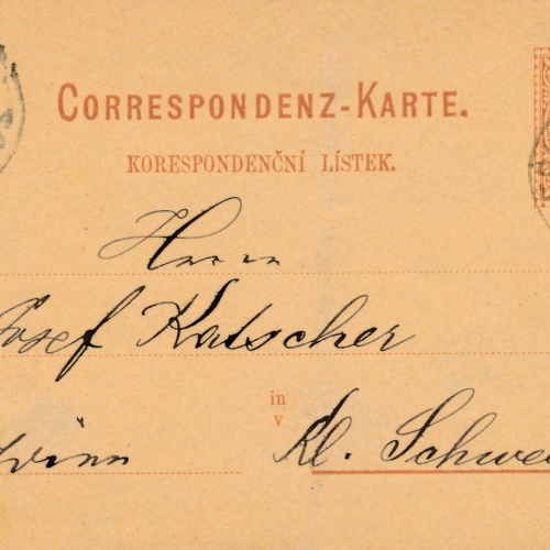 2 Kreuzer - Ganzsachen - Karte 1881 aus Friedland (10159)