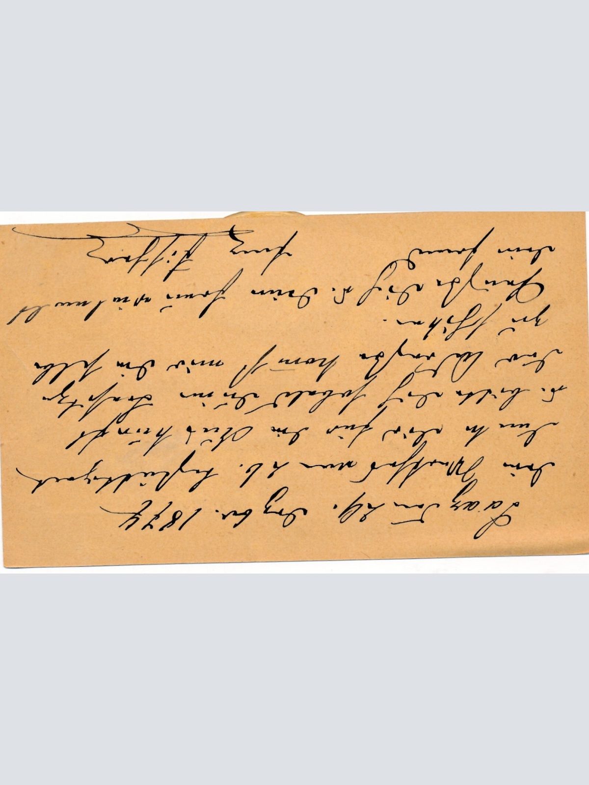 2 Kreuzer - Ganzsachen - Karte 1874 aus Saaz (10147)