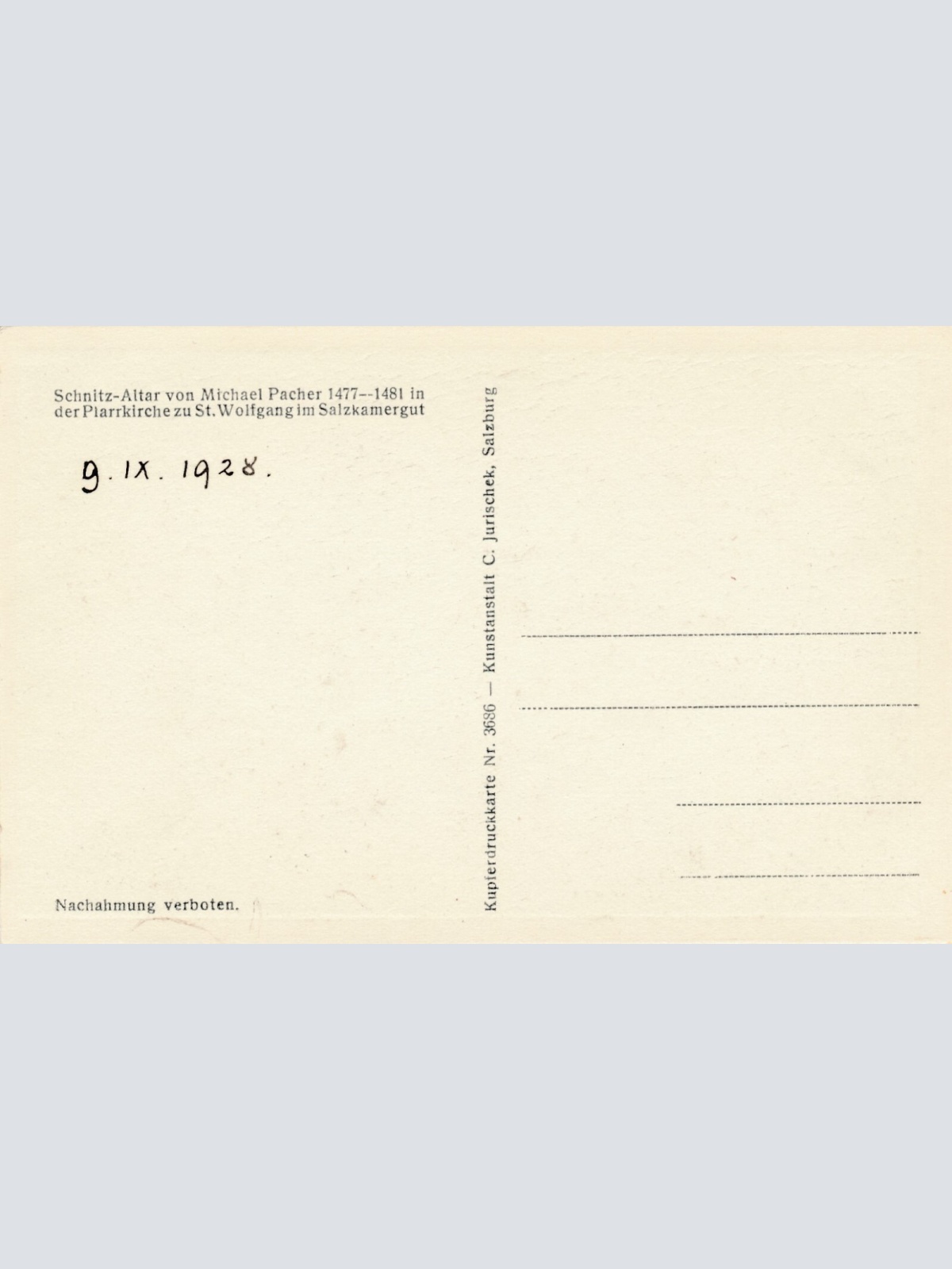 AK aus St.Wolfgang Kircheninneres Oberösterreich Ansichtskarte (10576)