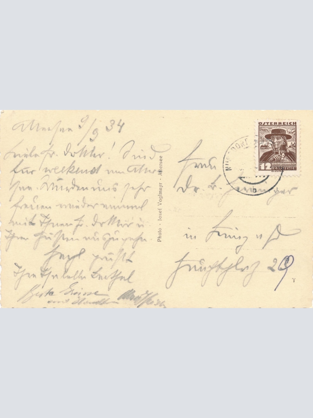 AK aus Unterach am Attersee Oberösterreich Ansichtskarte (10595)