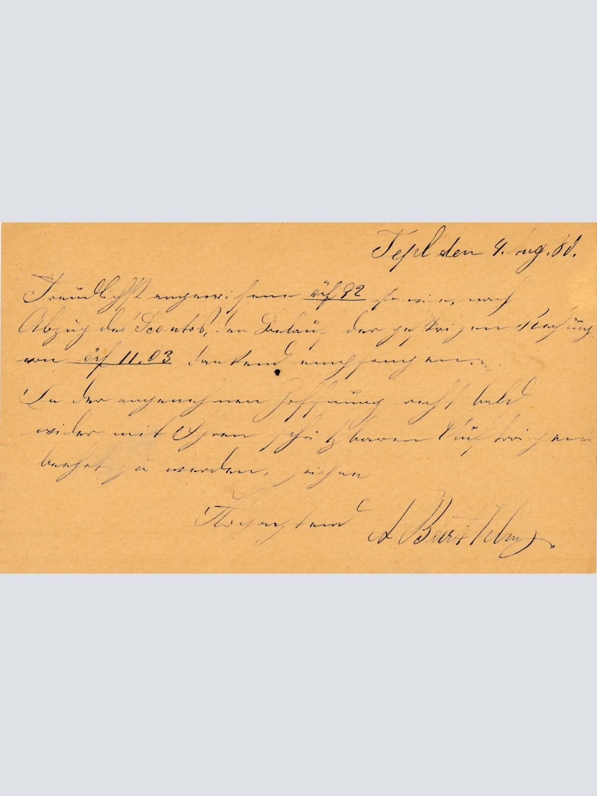 2 Kreuzer - Ganzsachen - Karte 1880 aus Tepl (10067)