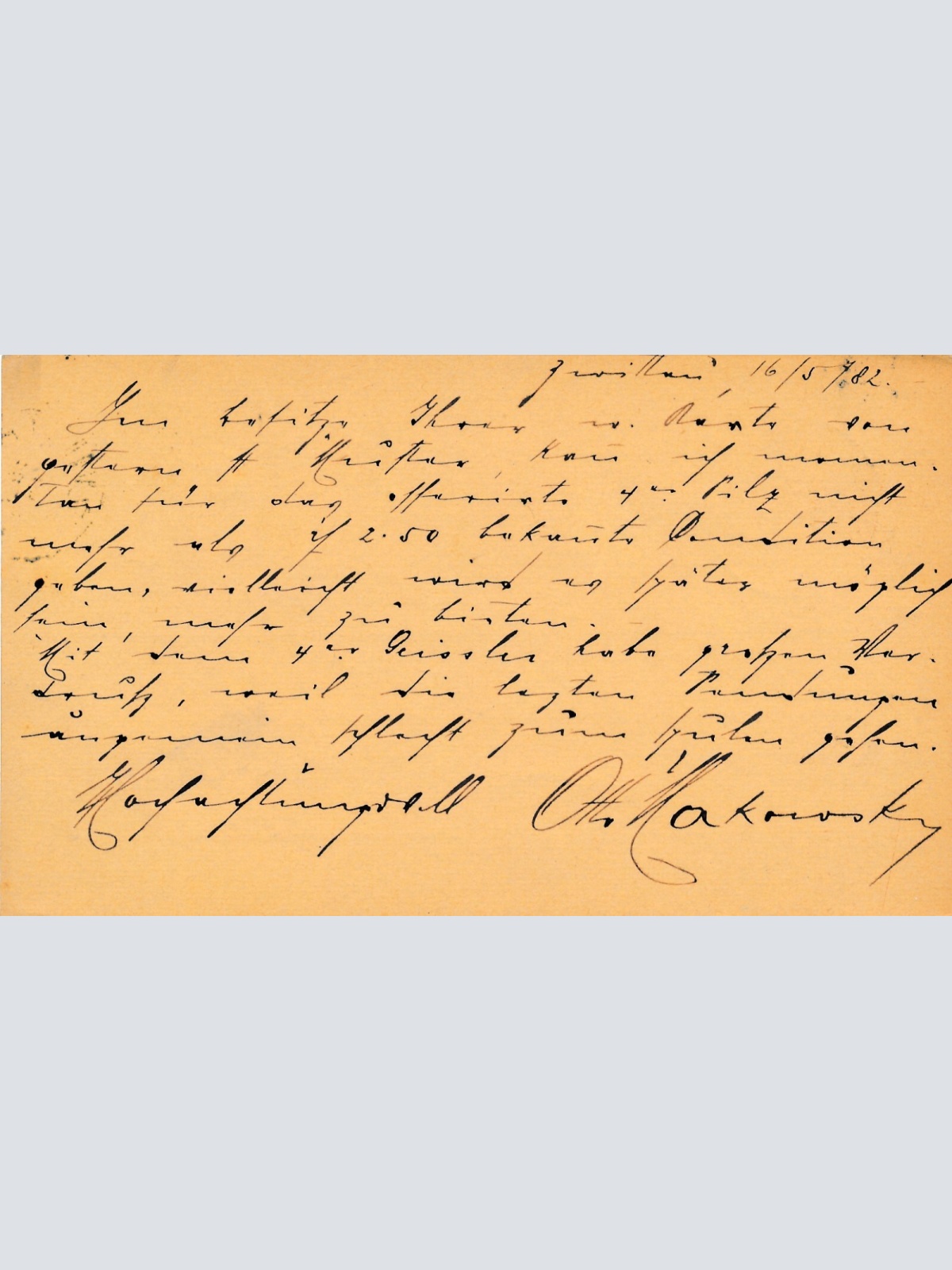 2 Kreuzer - Ganzsachen - Karte 1882 aus Zwittau (10077)