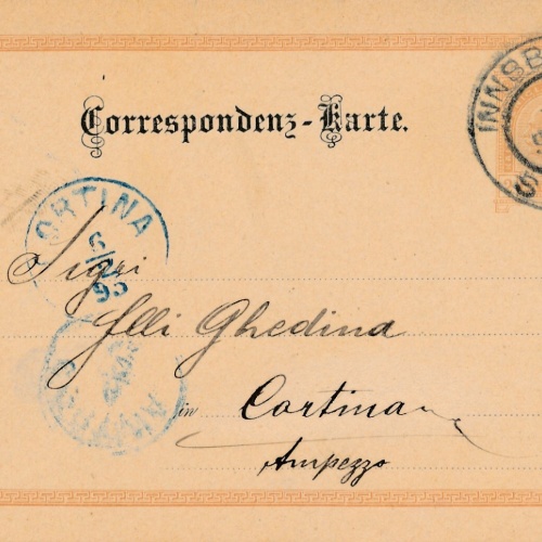 2 Kreuzer - Ganzsachen - Karte 1895 aus Innsbruck (10130)