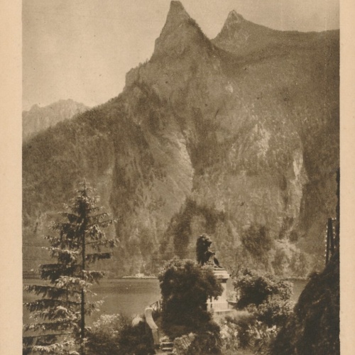 AK aus Traunkirchen mit Löwendenkmal Oberösterreich Ansichtskarte (10611)