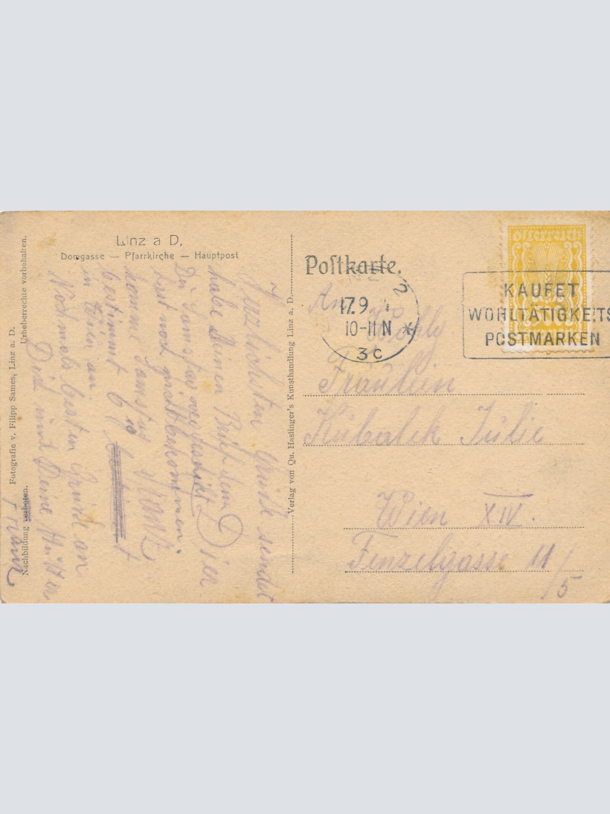 AK aus Linz an der Donau Oberösterreich Ansichtskarte (10629)