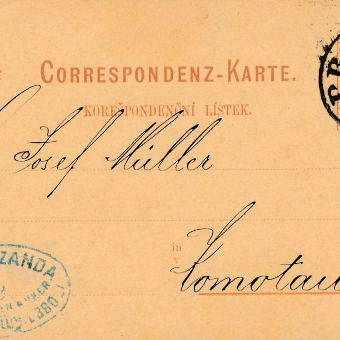 2 Kreuzer - Ganzsachen - Karte 1879 aus Prag - Praha (10110)