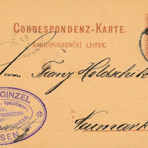 2 Kreuzer - Ganzsachen - Karte 1883 aus Pilsen - Pilzen (10111)