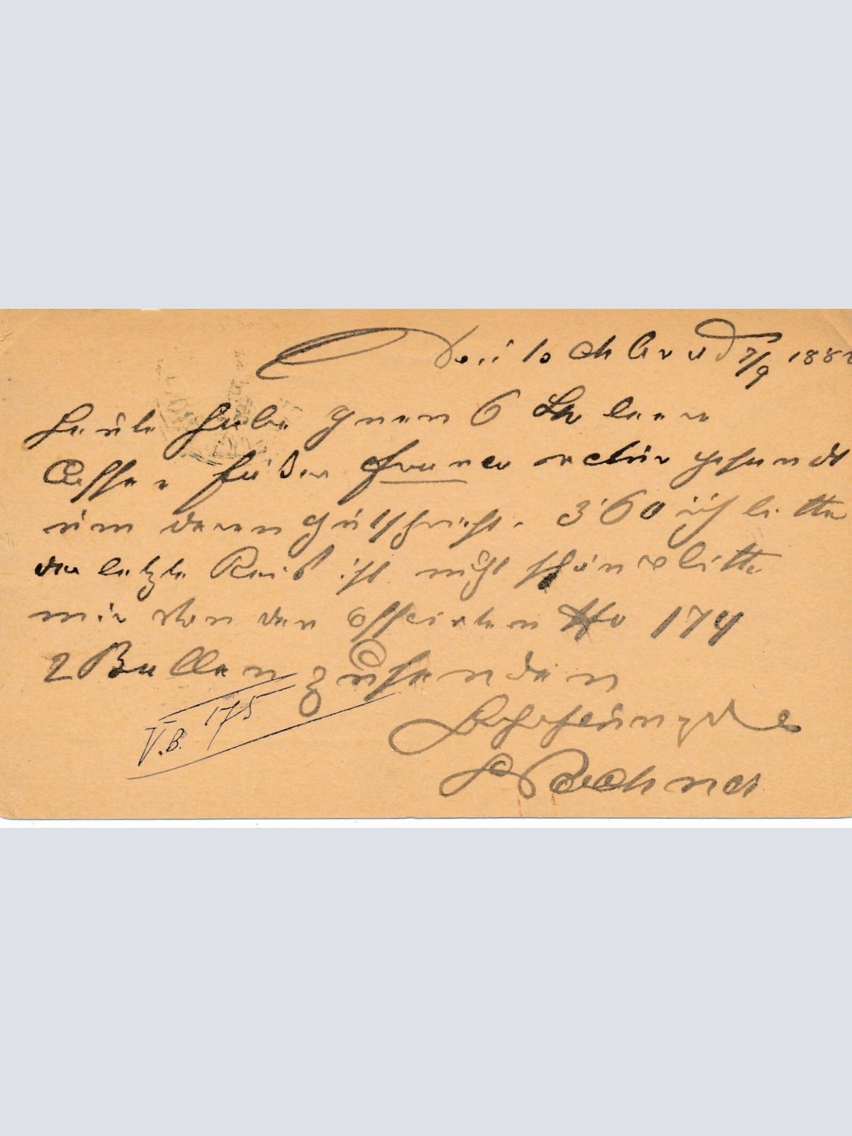 2 Kreuzer Ganzsachen - Karte (Böhm) 1882 aus Deutschbrod (10532)