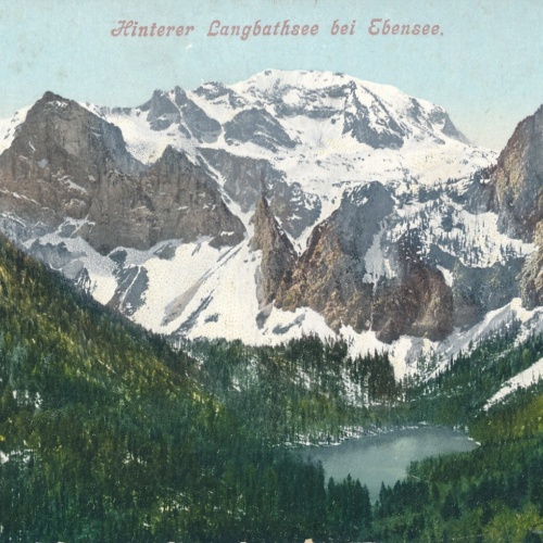 AK vom Hinteren Langbath - See Oberösterreich Ansichtskarte (10568)