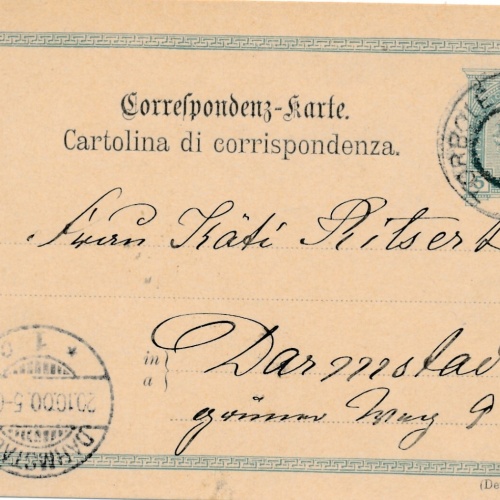 5 Heller Ganzsachen - Karte 1900 aus Torbole (10553)