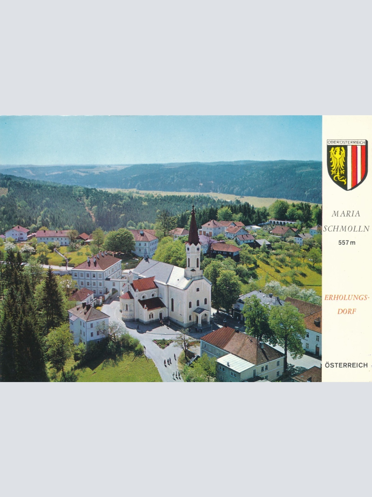 AK Alpine - Luftbild aus Maria Schmolln Oberösterreich Ansichtskarte (10722)