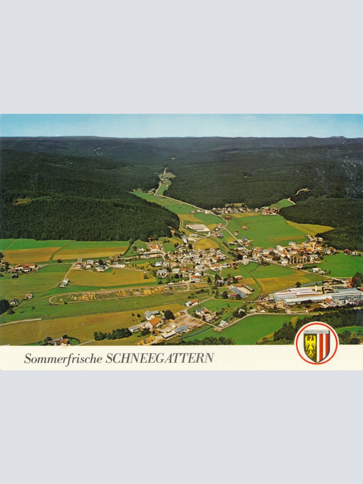 AK Alpine - Luftbild aus Schneegarttern Oberösterreich Ansichtskarte (10724)