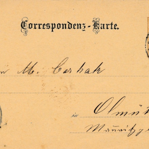 2 Kreuzer - Ganzsachen - Karte 1888 aus Grafenberg (10691)