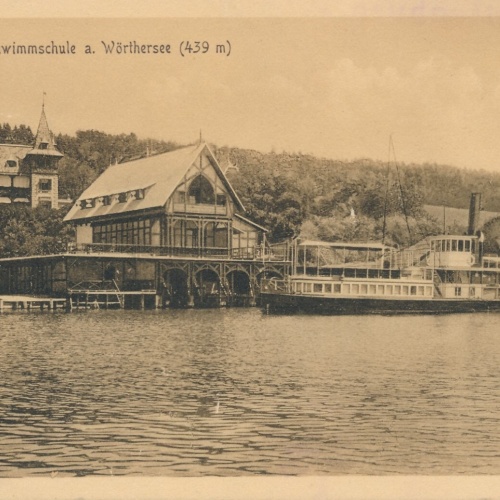 AK von der Militärschwimmschule am Wörthersee Kärnten Ansichtskarte (10732)