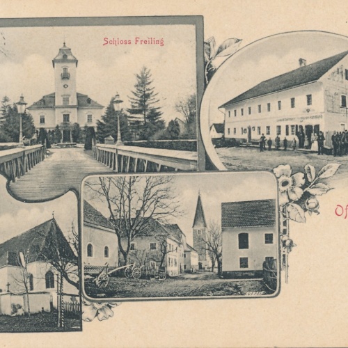 AK aus Oftering mit Schloss Freiling Oberösterreich (6406)