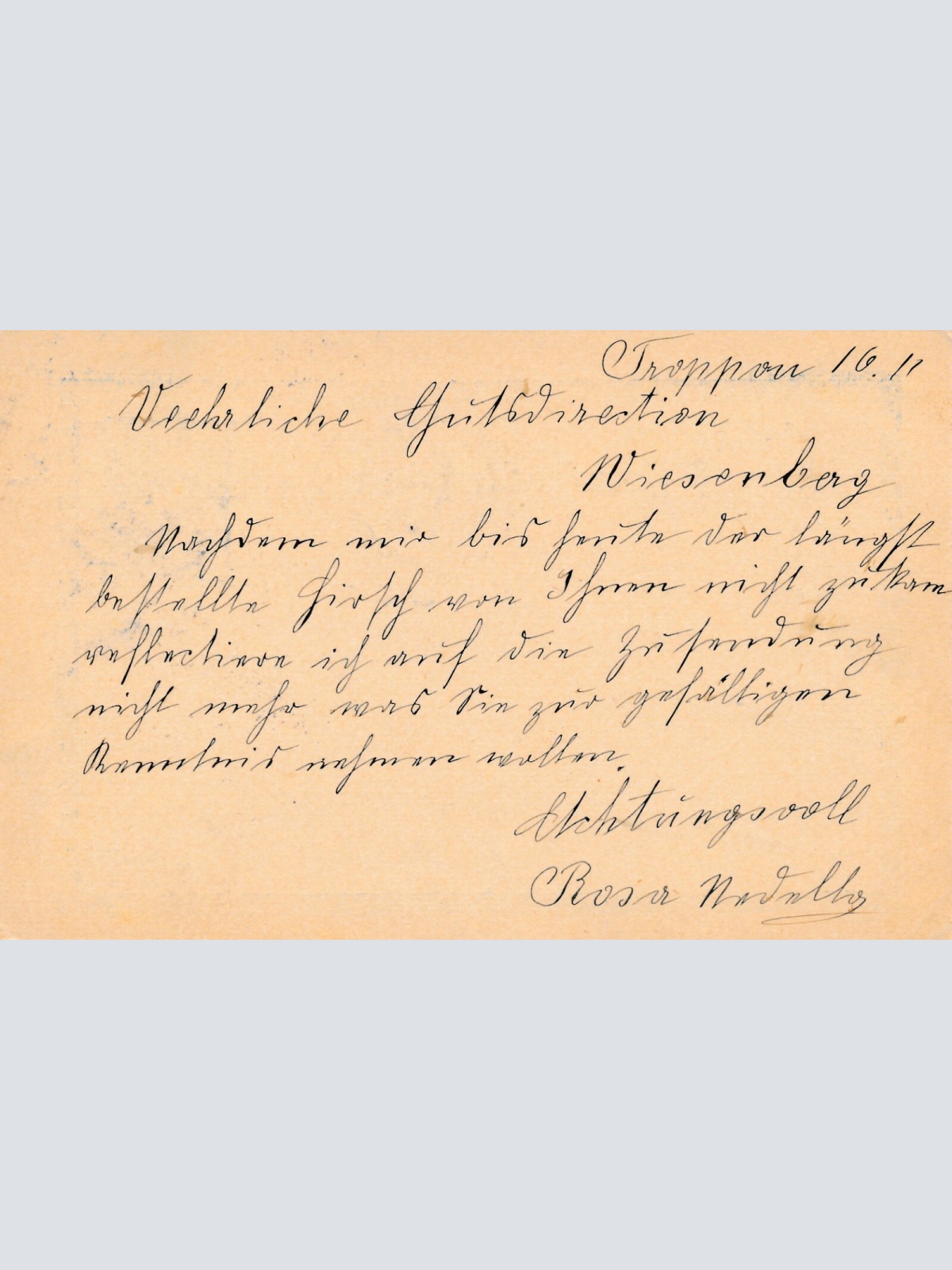 5 Heller - Ganzsachen - Karte 1900 aus Troppau (10649)