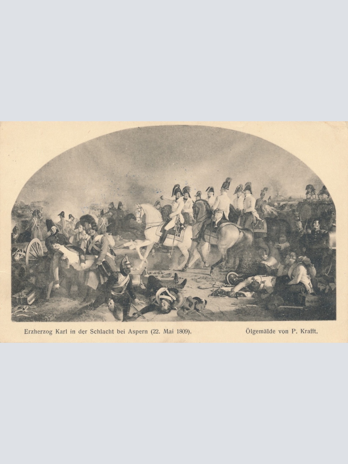 5 Heller - Ganzsachen - 1909 aus Aspern mit Gemälde auf Rücksteite (10644)