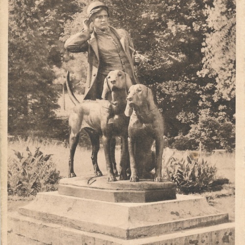 AK aus Ischl Jagdgruppe vor der Kaiservilla Oberösterreich Ansichtskarte (10635)