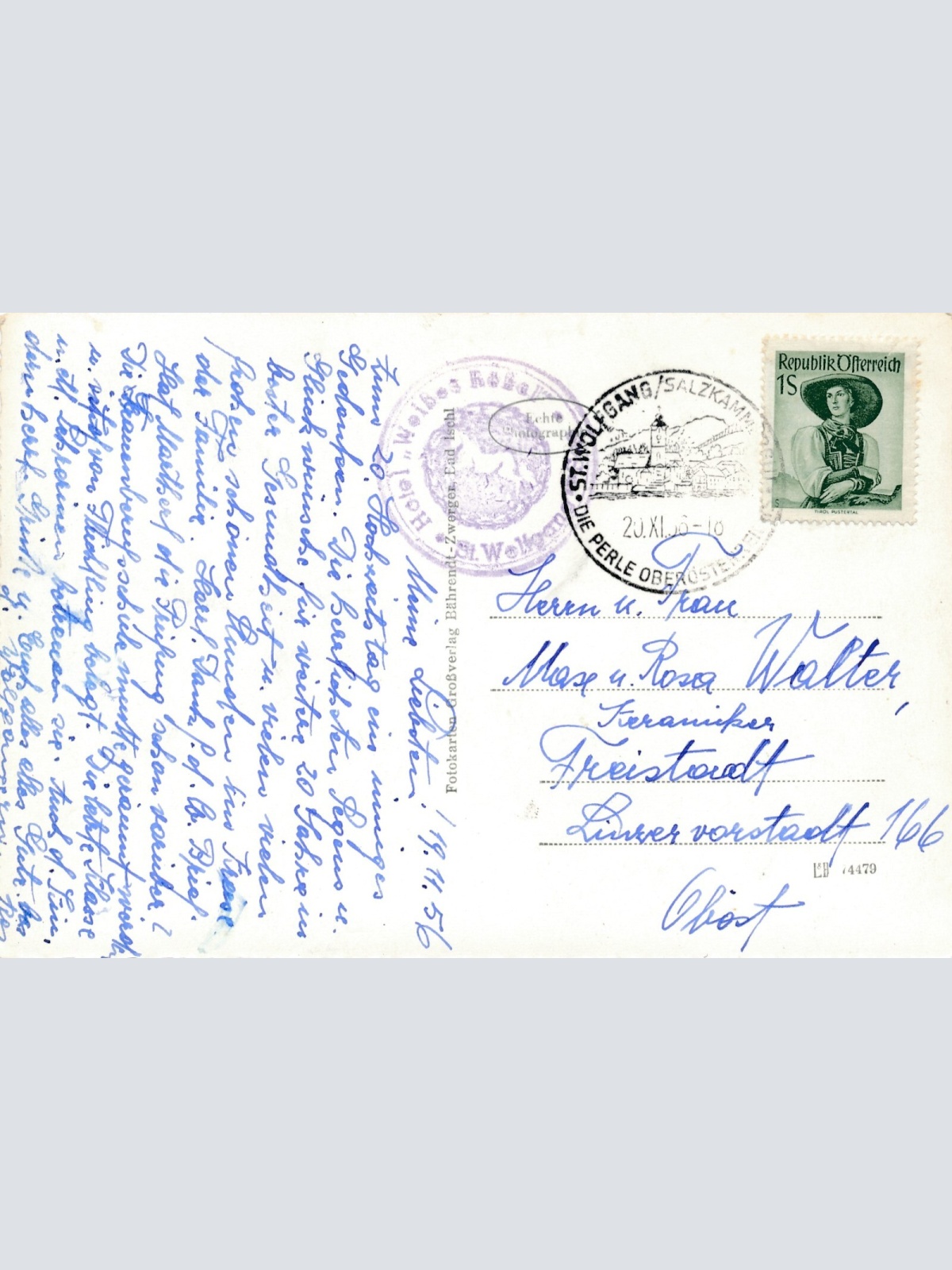 AK St.Wolfgang mit Segelbooten Oberösterreich Ansichtskarte (10640)