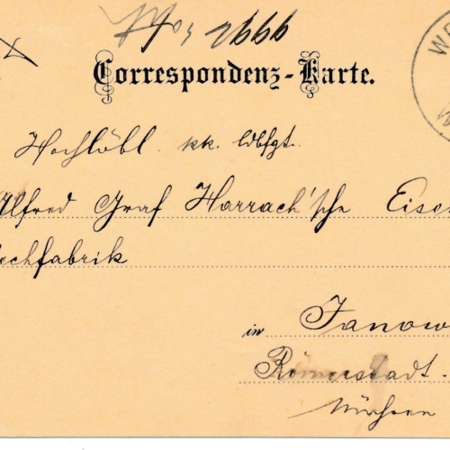 2 Kreuzer - Ganzsachen - Karte 1887 aus Weissgräber (10676)