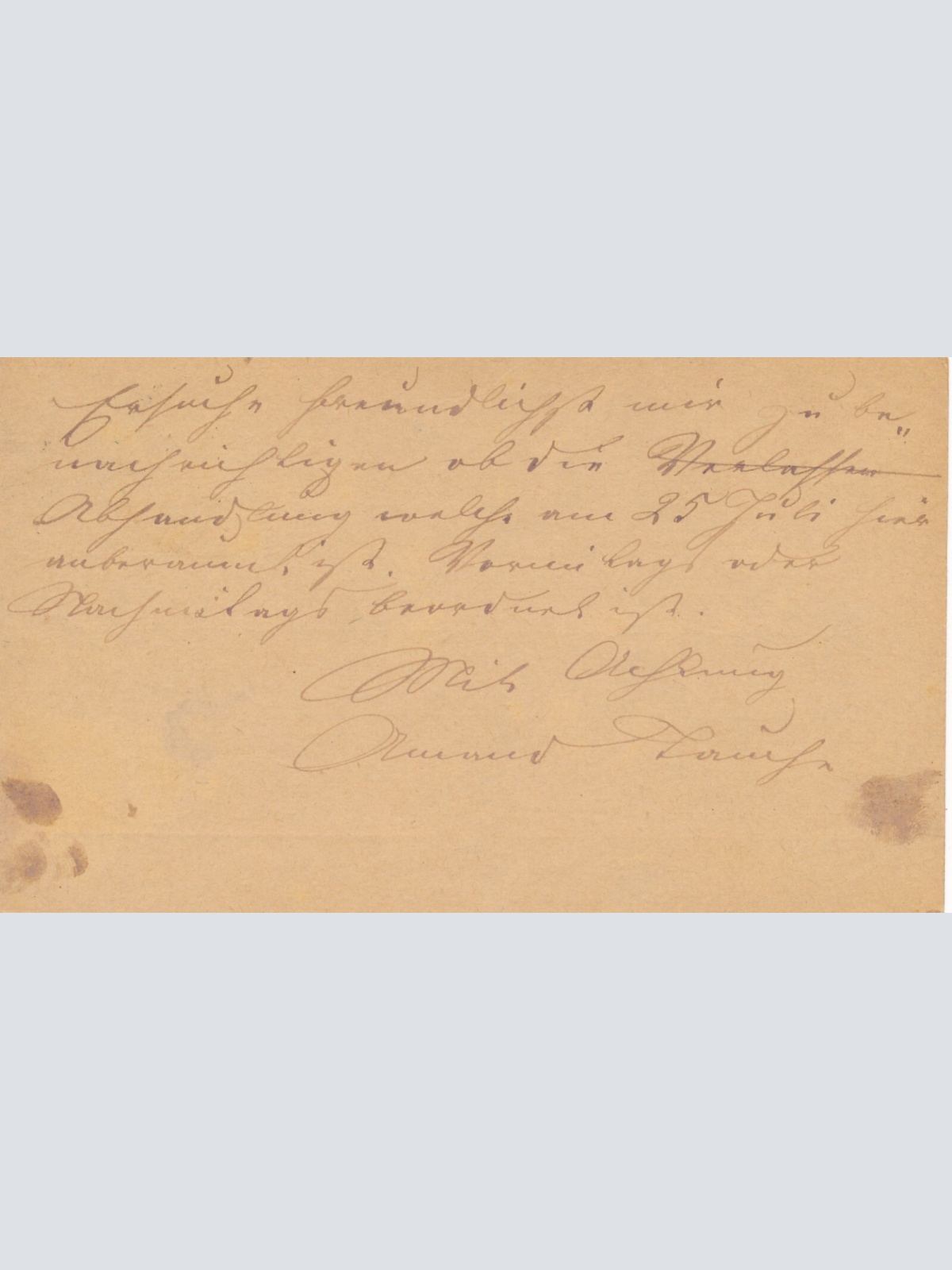 2 Kreuzer - Ganzsachen - Karte aus Teplitz (10136)