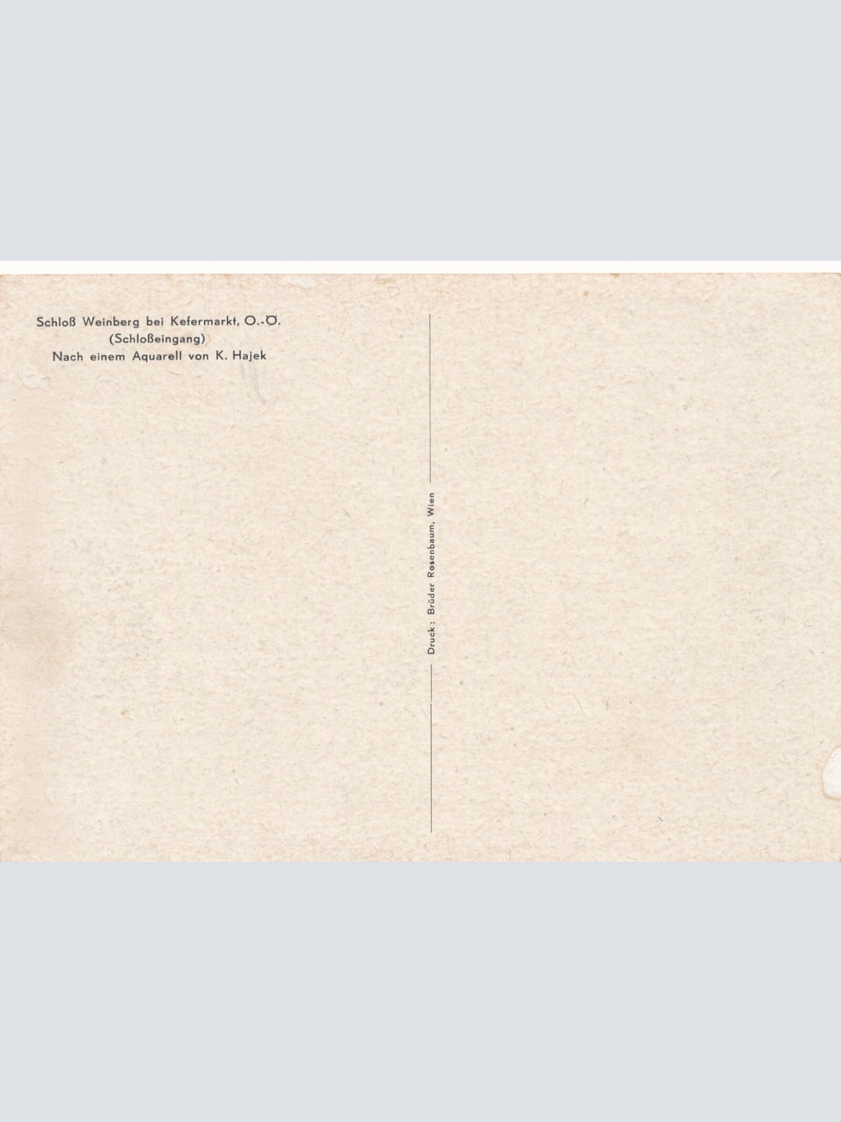 AK aus Kefermarkt Oberösterreich Schloss Weinberg (J137)