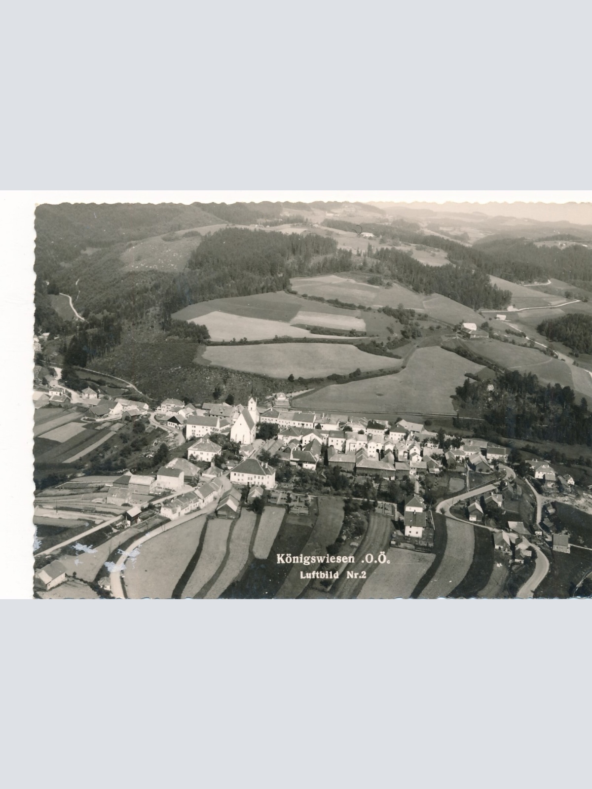 AK aus Königswiesen Oberösterreich Fliegerfoto (J133)