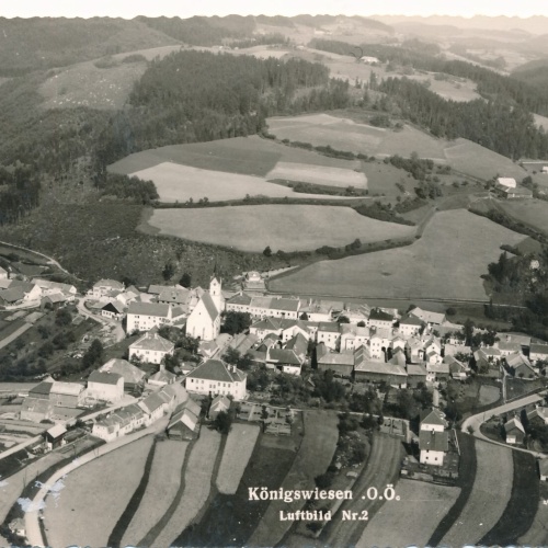 AK aus Königswiesen Oberösterreich Fliegerfoto (J133)