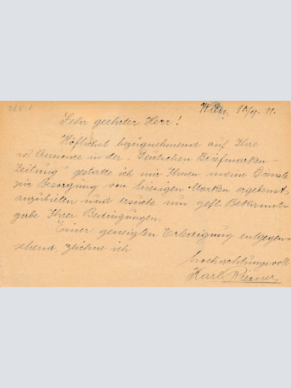 5 Heller Ganzsachen - Karte 1911 aus Wien nach Antwerpen + 5 heller ZF (10459)