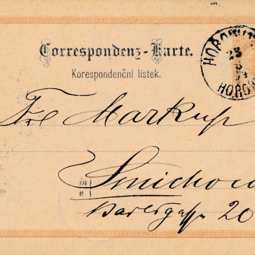 2 Kreuzer Ganzsachen - Karte 1894 Horowitz (10441)